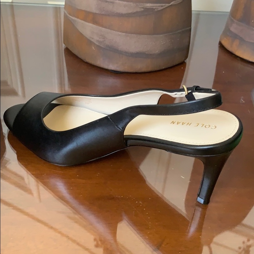 Cole haan open toed Maya sling back pump